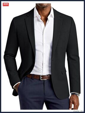Men's Slim Fit Casual Sport Coat Blazer Notch Lapel Wedding Business